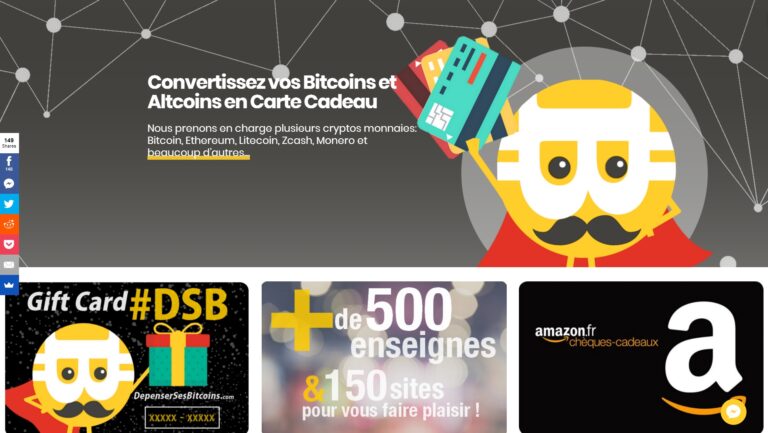 Des cartes cadeaux pour dépenser sa crypto-monnaie !