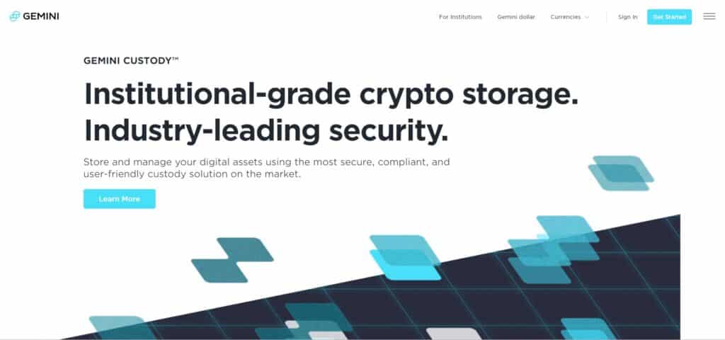 Gemini lance son service de garde cryptos de niveau institutionnel Site Gemini Custody