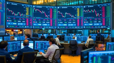 Illustration de la diminution de la part de marché de Coinbase face à la concurrence accrue de Binance.